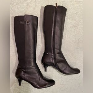 Anne Klein Black Heeled Boots
